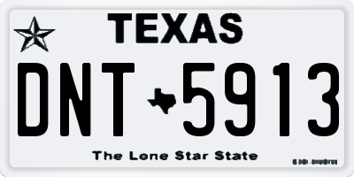 TX license plate DNT5913