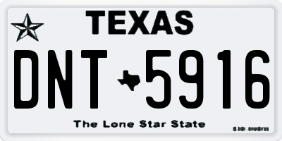 TX license plate DNT5916