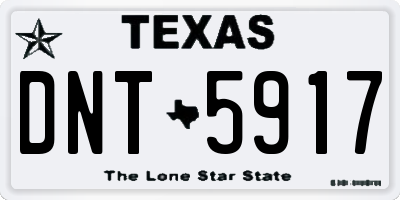 TX license plate DNT5917