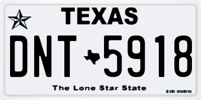 TX license plate DNT5918
