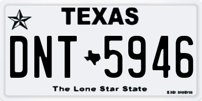 TX license plate DNT5946