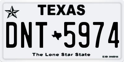 TX license plate DNT5974