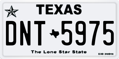 TX license plate DNT5975