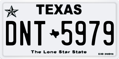 TX license plate DNT5979