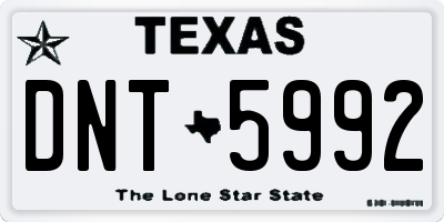 TX license plate DNT5992