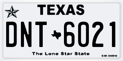 TX license plate DNT6021