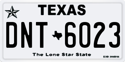 TX license plate DNT6023