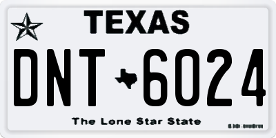 TX license plate DNT6024