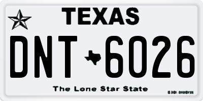 TX license plate DNT6026