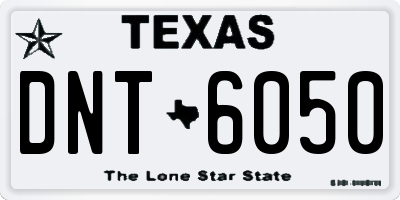 TX license plate DNT6050