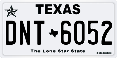 TX license plate DNT6052
