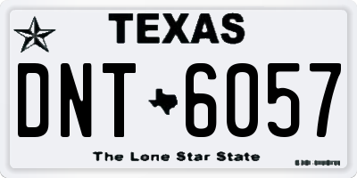 TX license plate DNT6057