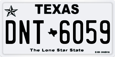 TX license plate DNT6059