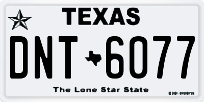 TX license plate DNT6077