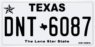TX license plate DNT6087