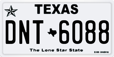 TX license plate DNT6088