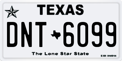 TX license plate DNT6099