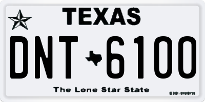 TX license plate DNT6100