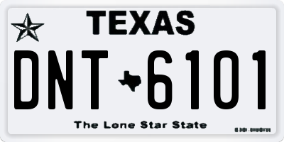 TX license plate DNT6101