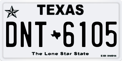 TX license plate DNT6105