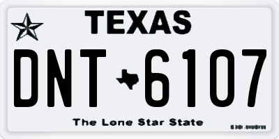 TX license plate DNT6107