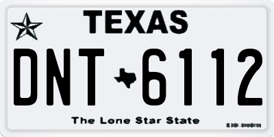 TX license plate DNT6112