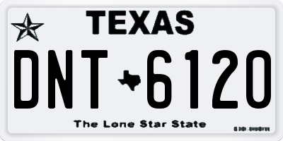 TX license plate DNT6120