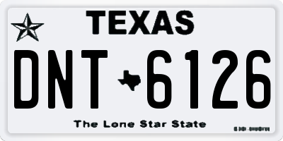 TX license plate DNT6126