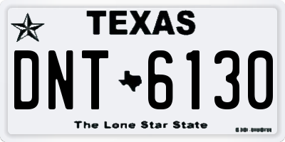 TX license plate DNT6130