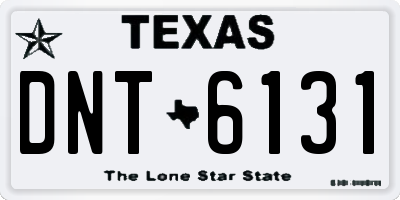 TX license plate DNT6131
