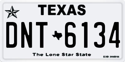 TX license plate DNT6134