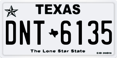 TX license plate DNT6135