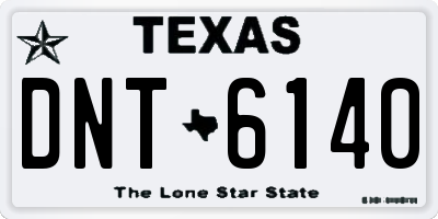 TX license plate DNT6140