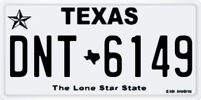 TX license plate DNT6149