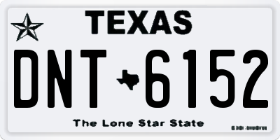 TX license plate DNT6152