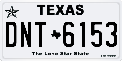 TX license plate DNT6153