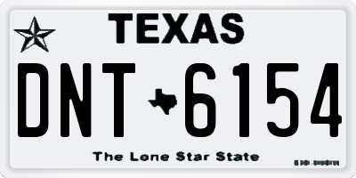 TX license plate DNT6154