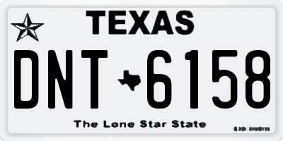 TX license plate DNT6158