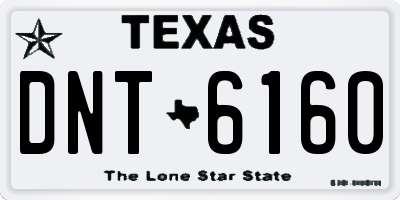TX license plate DNT6160