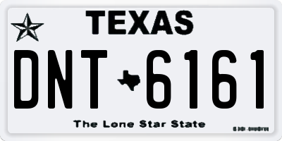 TX license plate DNT6161