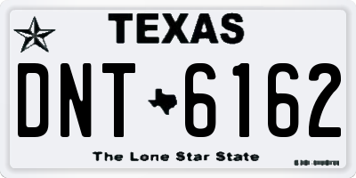 TX license plate DNT6162