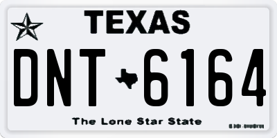 TX license plate DNT6164