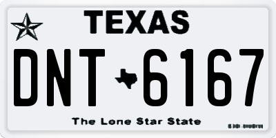 TX license plate DNT6167