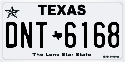 TX license plate DNT6168
