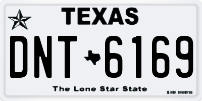 TX license plate DNT6169