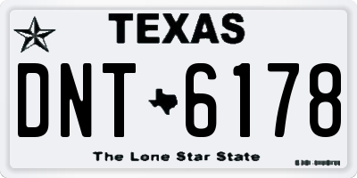 TX license plate DNT6178