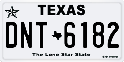 TX license plate DNT6182
