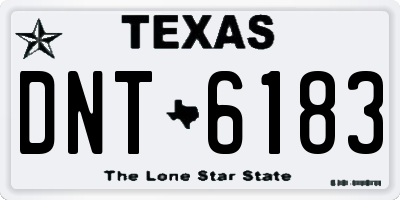 TX license plate DNT6183