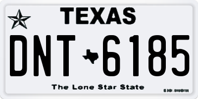 TX license plate DNT6185