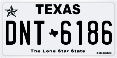 TX license plate DNT6186
